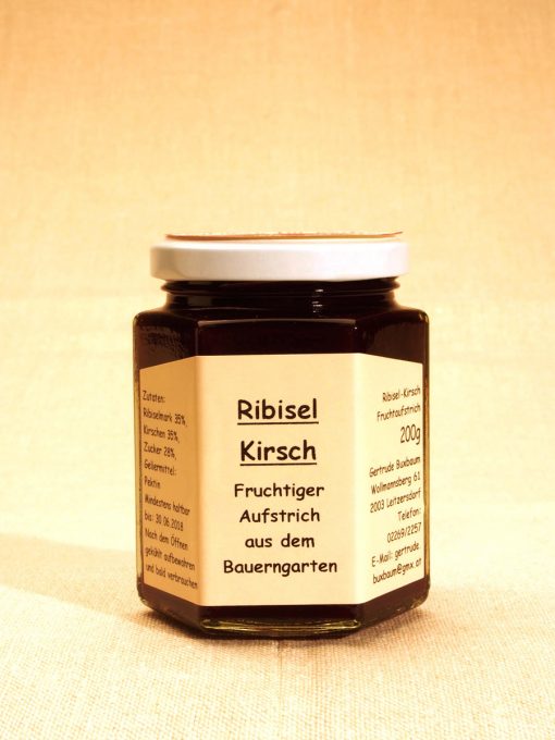 Ribisel-Kirsch Fruchtaufstrich